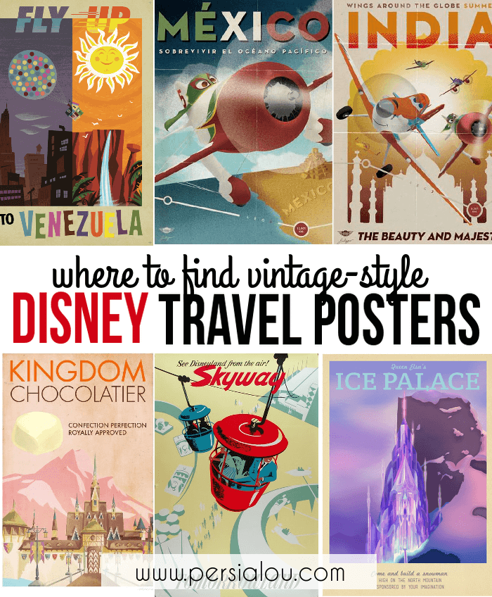 Where to Find Vintage Style Disney Posters Persia Lou