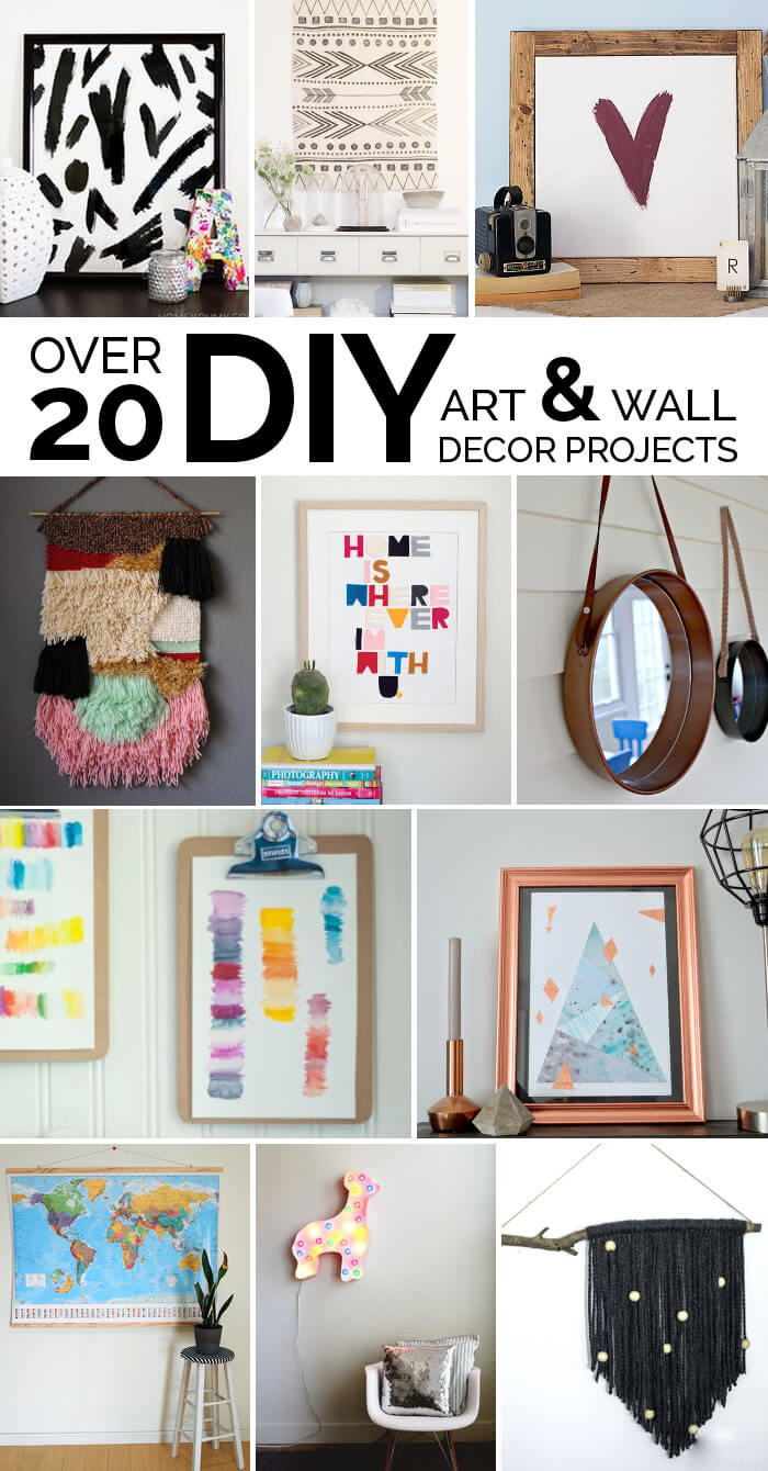 Easy DIY Art Ideas and Wall Decor Projects - Persia Lou
