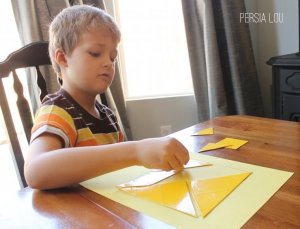 duck tape tangrams