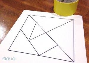 duck tape tangrams