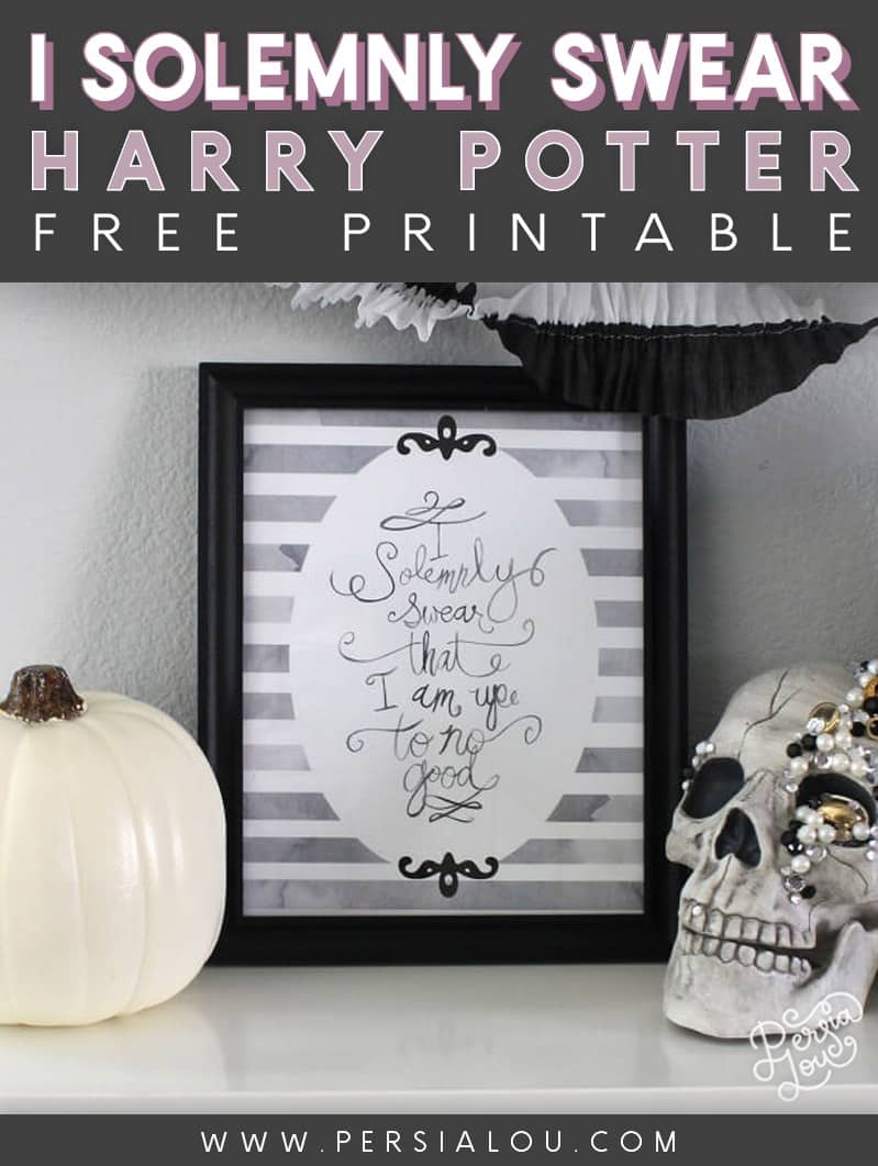 free I solemnly swear that I am up to no good printable