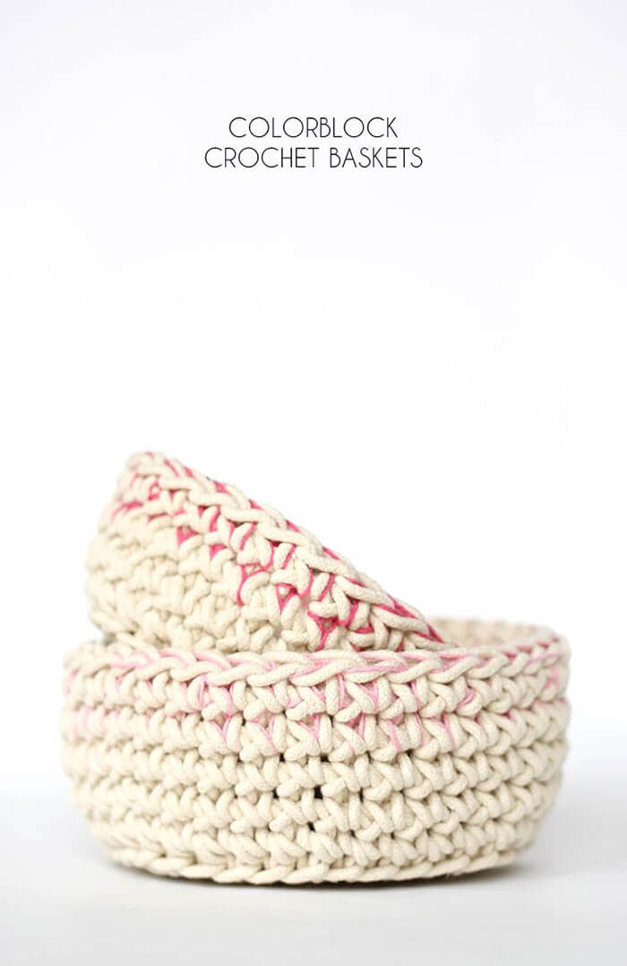 colorblock-crochet-baskets