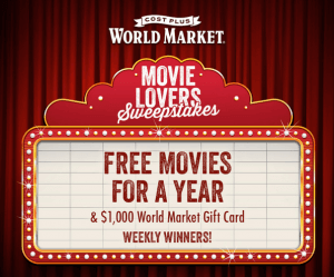  Movie Lovers Sweepstakes