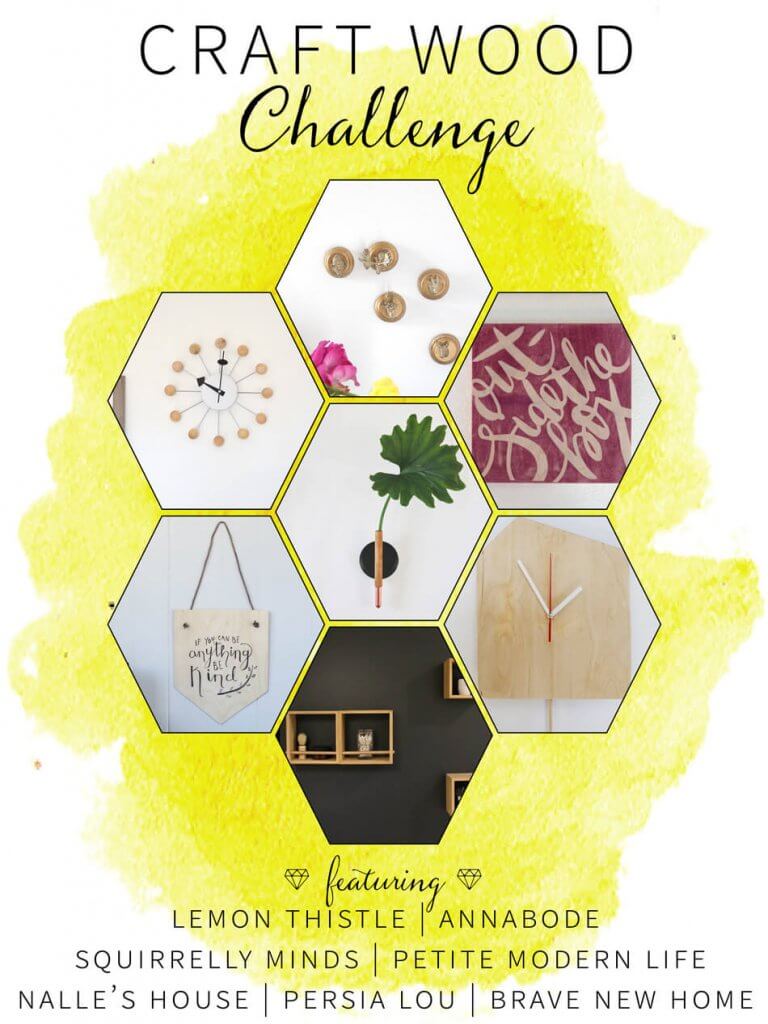 7 Different Wall Decor Projects made with simple craft wood!