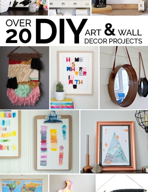 Over 20 DIY Art & Wall Decor Projects