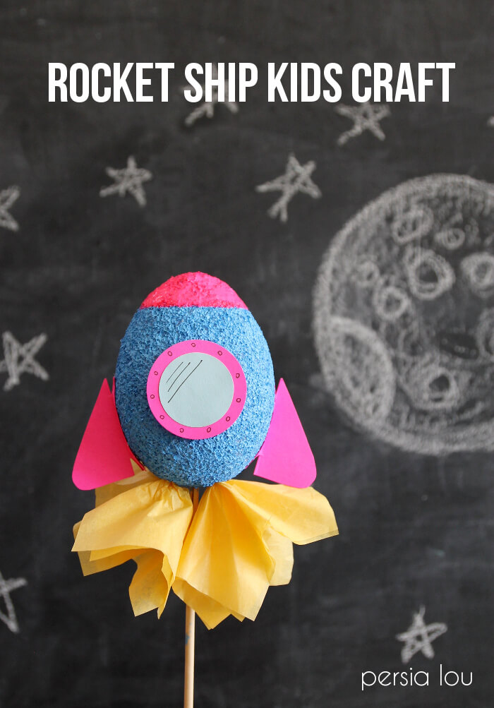 Make a simple and fun rocket ship craft with your kids.