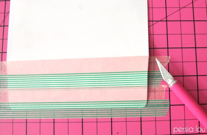 watermelon washi tape cards