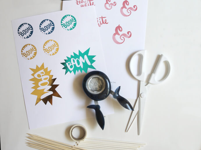 Foiled Cake and Cupcake Toppers for the Fourth of July