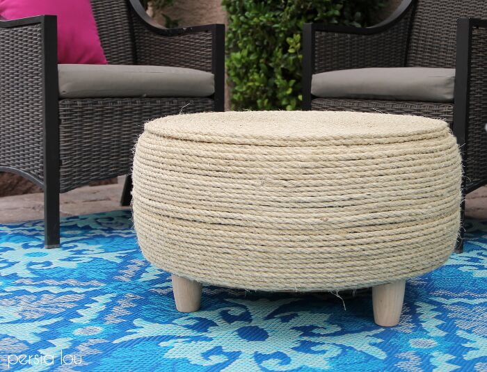 Diy Recycled Tire Coffee Table Persia Lou, Coffee Table Turns Into Chair