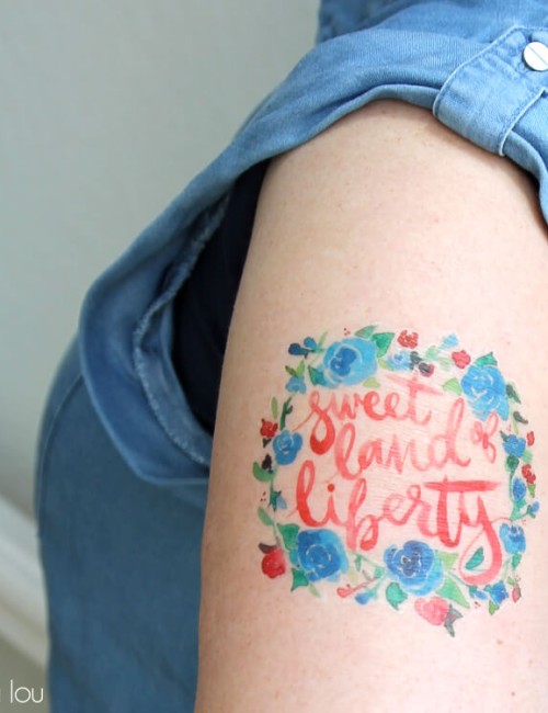 DIY Temporary Tattoos for the Fourth of July