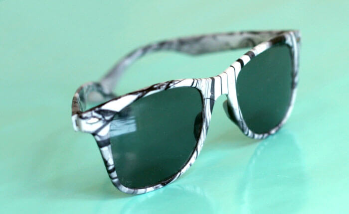 DIY marbled sunglasses