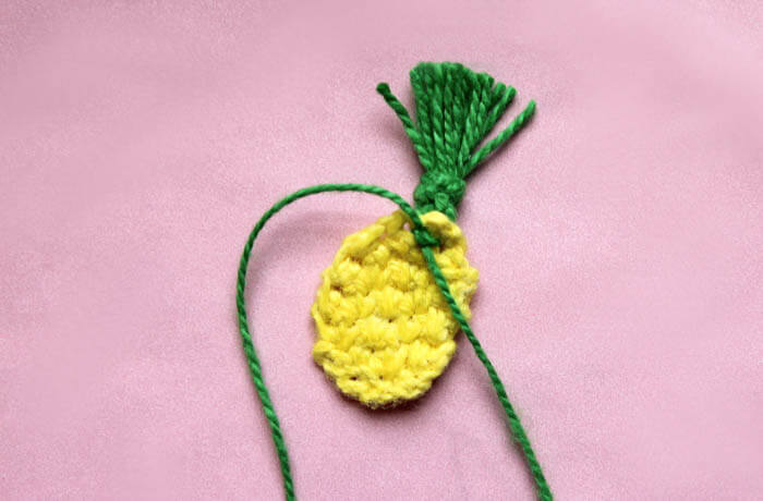 How to make Mini Crochet Pineapple Accessories - earrings or a lapel pin! Free crochet pattern