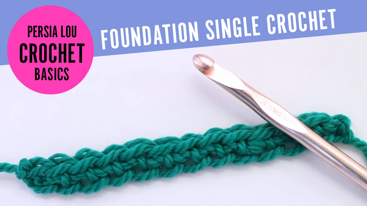 Foundation Single Crochet Video - learn how to make the foundation single crochet stitch
