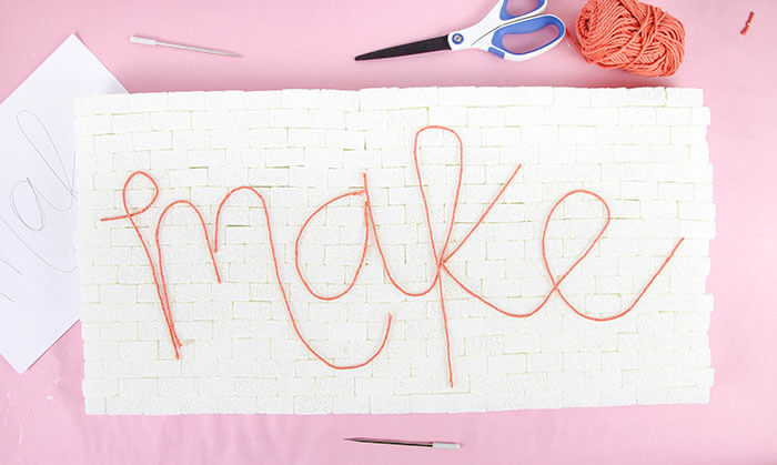 DIY brick and neon sign - so easy to make! No special tools required. Make whatever word or phrase you like