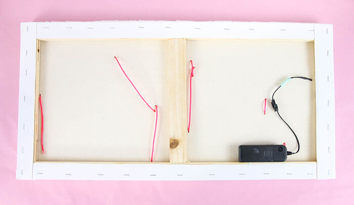 DIY brick and neon sign - so easy to make! No special tools required. Make whatever word or phrase you like