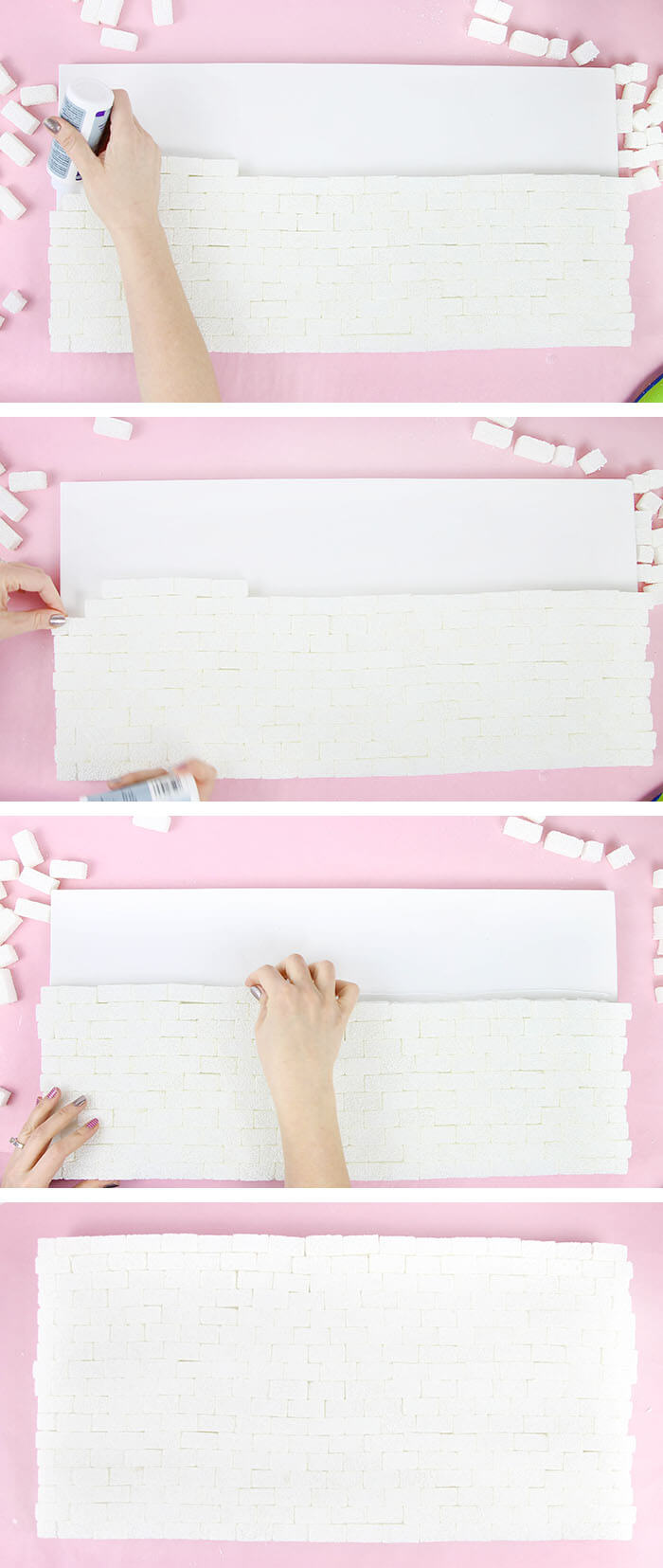 DIY brick and neon sign - so easy to make! No special tools required. Make whatever word or phrase you like