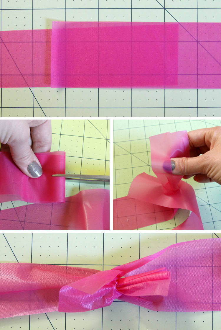 crochet an easter basket out of plastic yarn! Make your own colorful plastic yarn from old party tablecloths