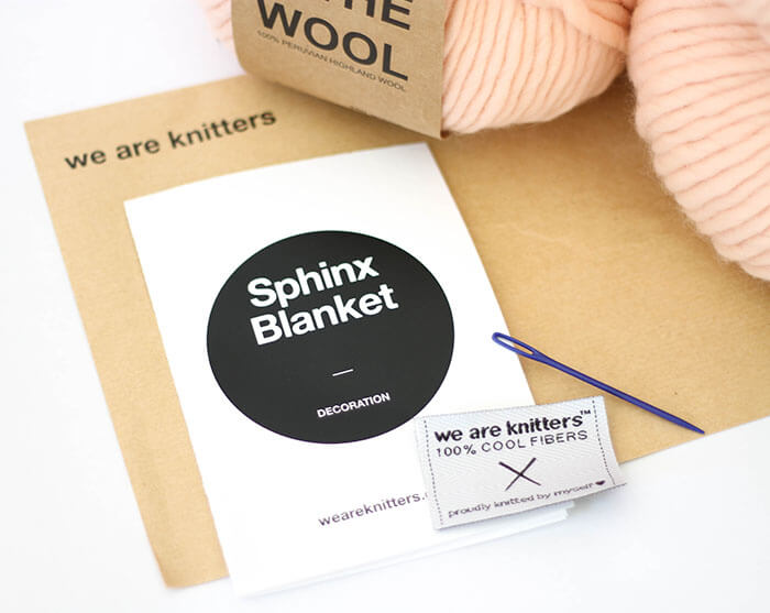Crochet this gorgeous crocheted blanket easily and quickly with a kit from We Are Knitters.