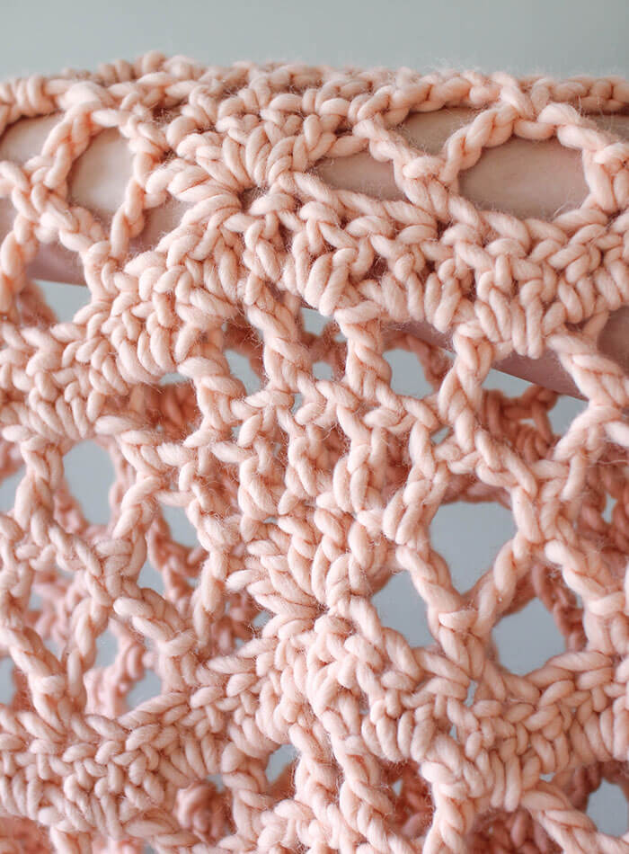 Crochet this gorgeous crocheted blanket easily and quickly with a kit from We Are Knitters.