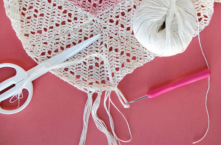 trillium scarf free triangle scarf crochet pattern from persia lou