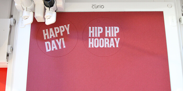 with the silhouette curio you can sketch and cut at the same time