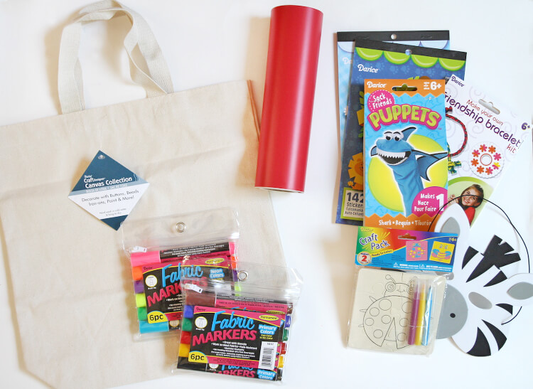 kids boredom busters bag supplies