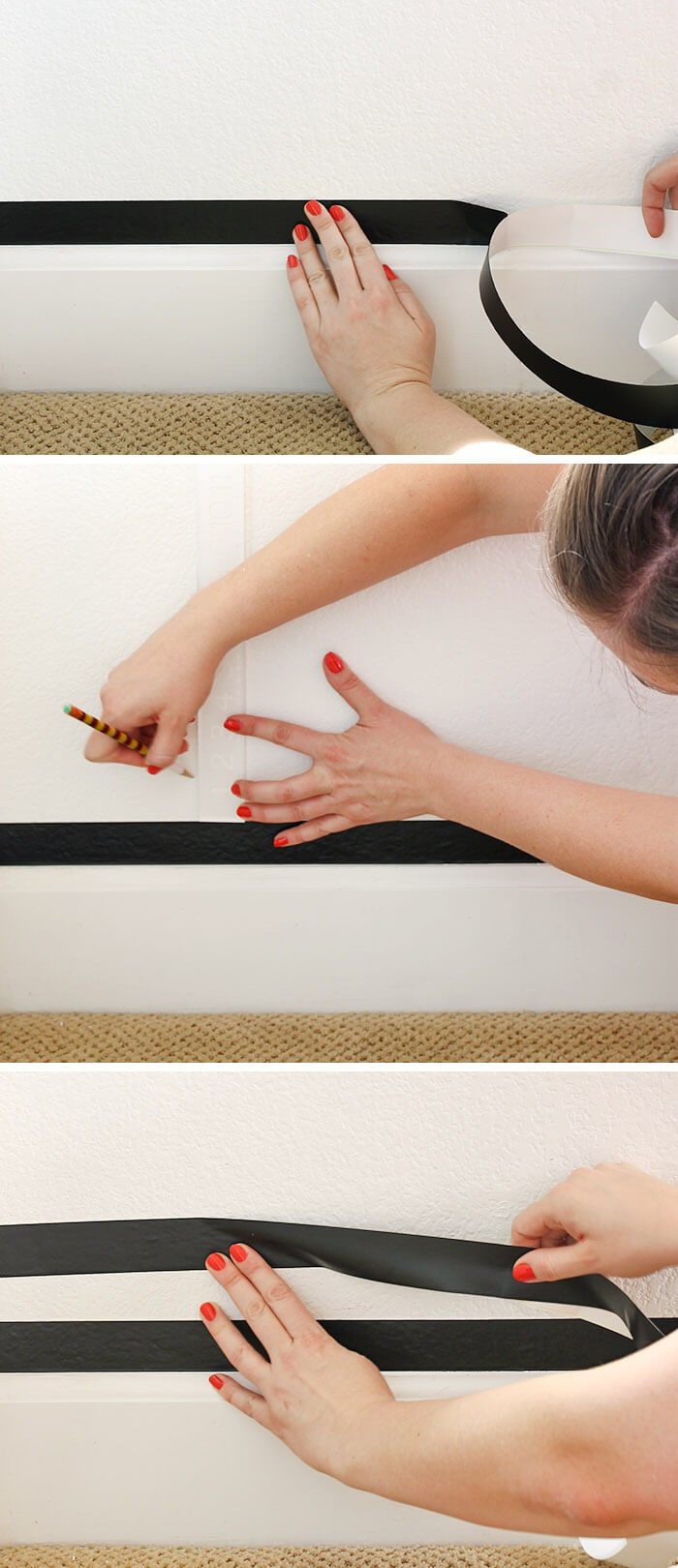 how to apply easy stripe - the easiest way to get a perfect stripe wall