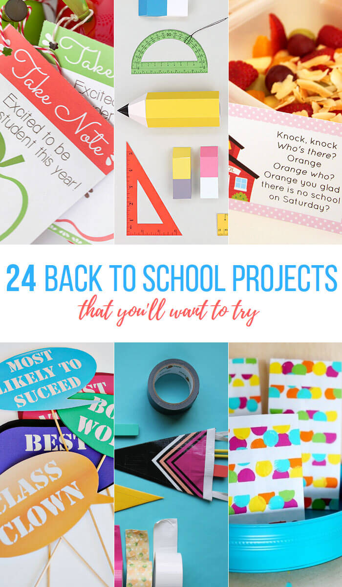 24 bright and colorful back to school projects that you'll want to try - so many fun ideas! 