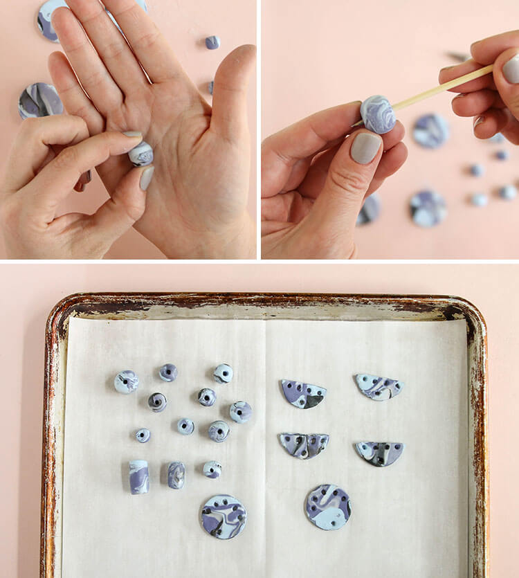 diy necklace - beads and bake