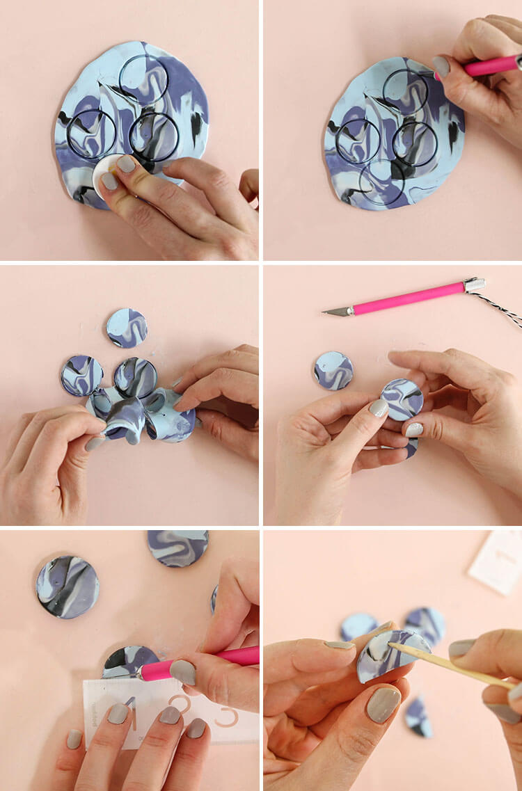 diy necklace - step two: cut circles