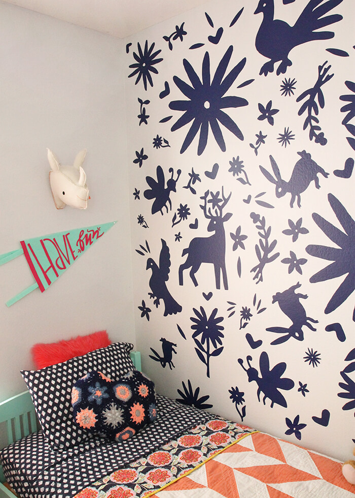 DIY otomi wall - made with vinyl!