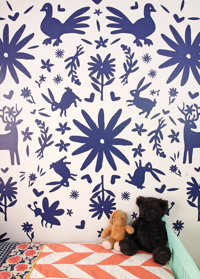DIY otomi wall - made with vinyl!