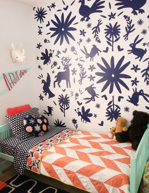 DIY otomi wall - made with vinyl!