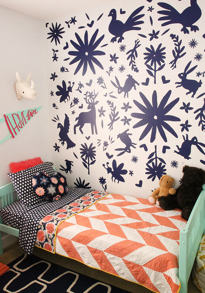 DIY otomi wall - made with vinyl!