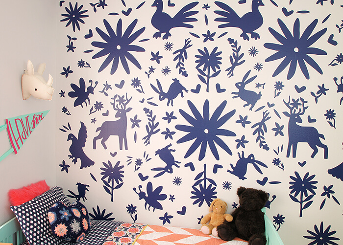 DIY otomi wall - made with vinyl!