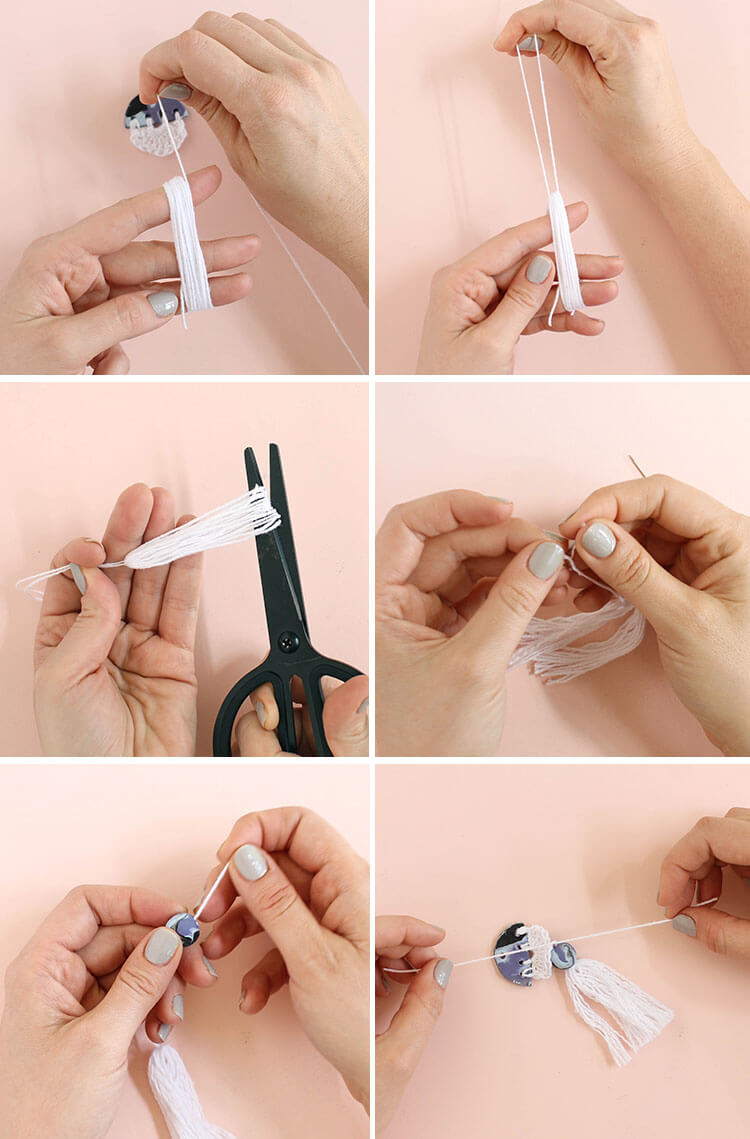 diy necklace - add tassel