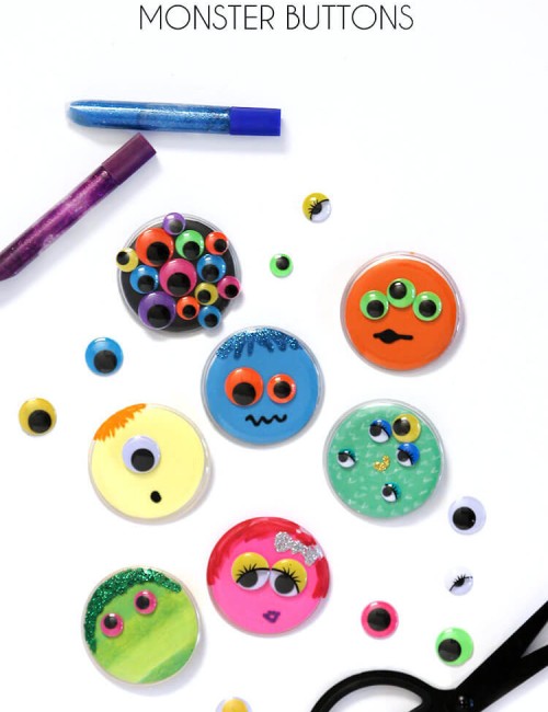 Button Monster Kids Craft
