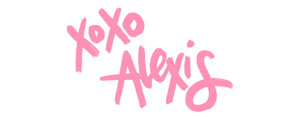 signature reading xoxo alexis
