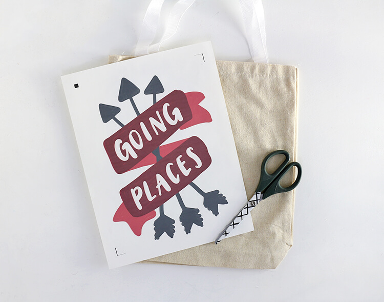 DIY Tote Bag - Going Places