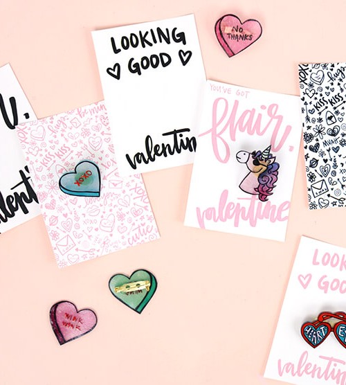 how to make pins - cute valentine's idea