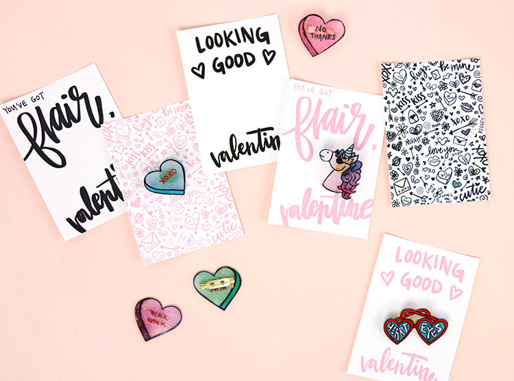 how to make pins - cute valentine's idea