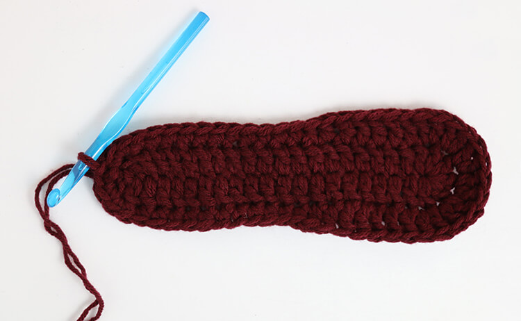 round 2 - crochet slippers pattern