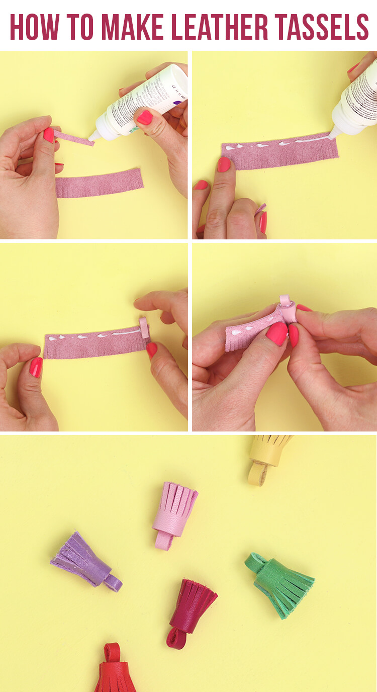 how to make leather tassels