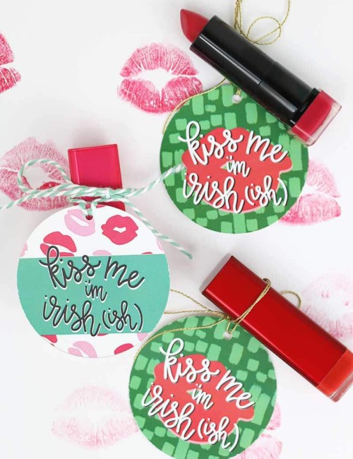 Kiss Me I'm Irish(ish) St. Patrick's Day Gift Idea with printables