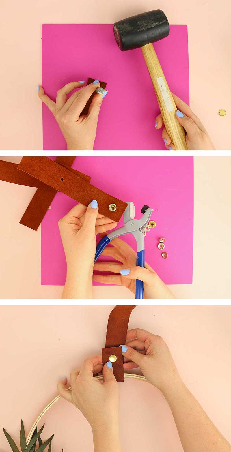 DIY Modern Spring Wreath step four