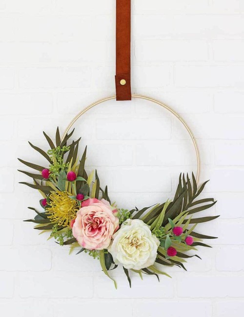 DIY Modern Spring Wreath