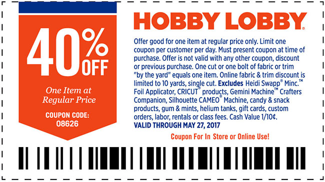 hobby lobby coupon