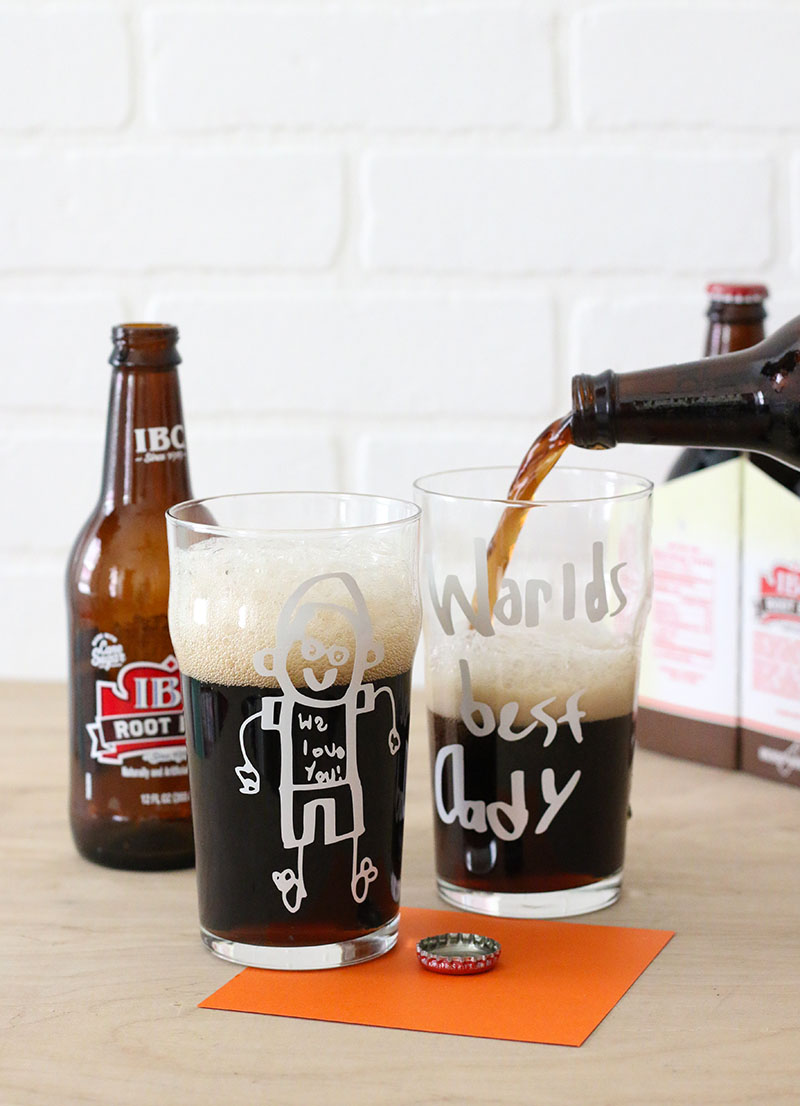 learn how to make custom mugs and cups for dad this father's day using your child's art or handwriting