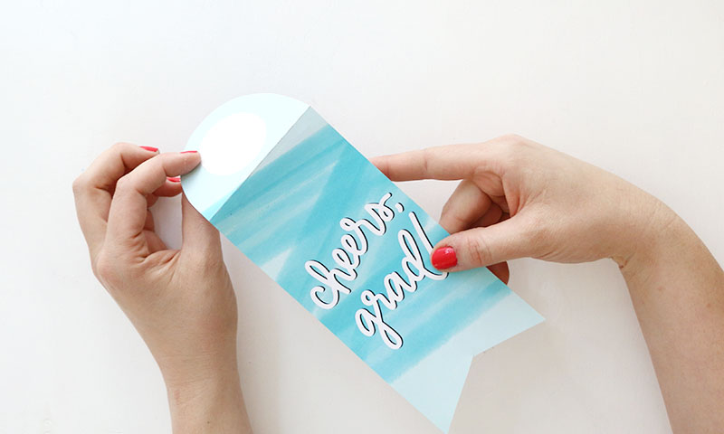 fold bottle tags