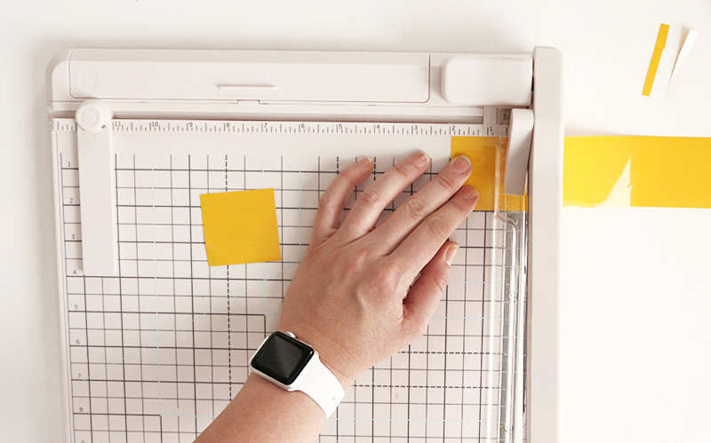 cut vinyl with paper trimmer